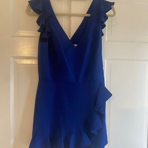 NWT blue amanda uprichard Freeport romper size small